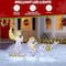 Glitzhome® 55"H Lighted Christmas 2D Iridescent Fabric Nativity Scene Outdoor Decor Set